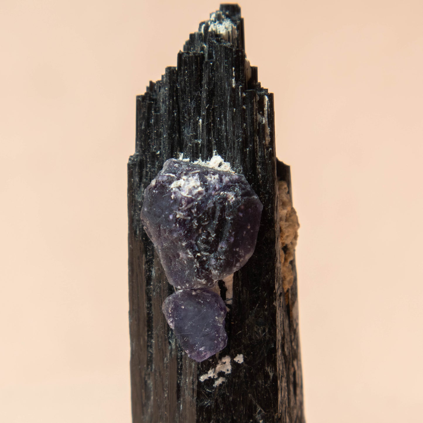 Black Tourmaline with Fluorite Specimen