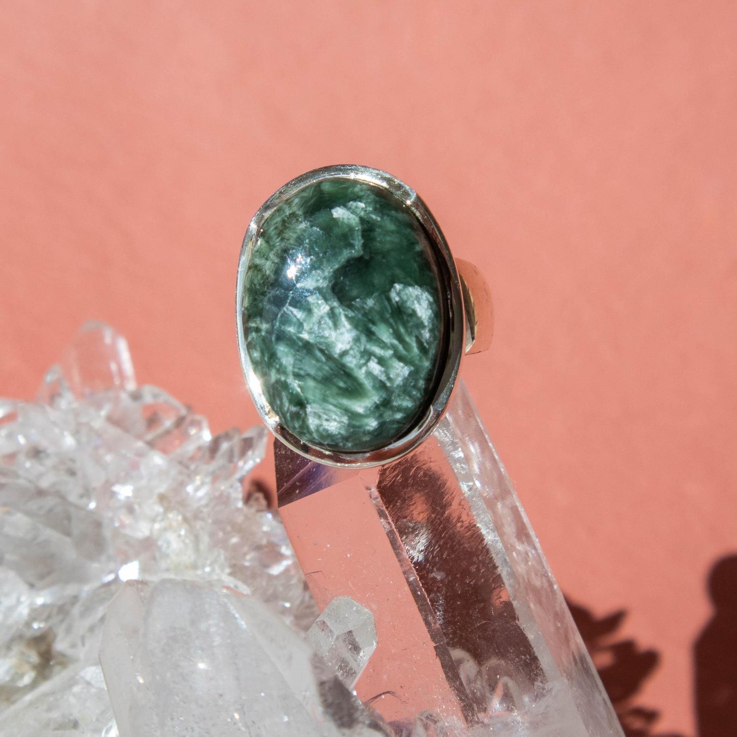 seraphinite, seraphinite ring, sterling silver ring, sterling silver, sterling silver jewelry, seraphinite jewelry, crystal jewelry, gemstone jewelry, gemstone ring, crystal ring, seraphinite crystal, seraphinite stone, seraphinite properties, seraphinite healing properties, seraphinite metaphysical properties, seraphinite meaning