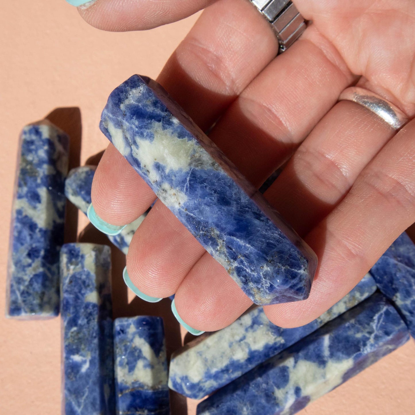 sodalite, sodalite point, crystal point, sodalite crystal, gemstone point, sodalite stone, sodalite gemstone, sodalite properties, sodalite healing properties, sodalite metaphysical properties, sodalite meaning