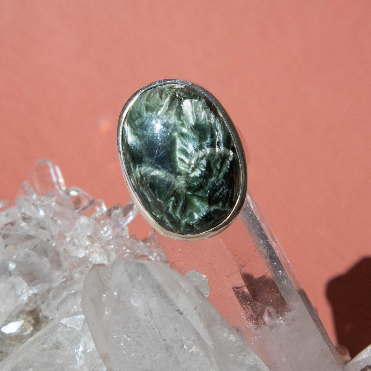 seraphinite, seraphinite ring, sterling silver ring, sterling silver, sterling silver jewelry, seraphinite jewelry, crystal jewelry, gemstone jewelry, gemstone ring, crystal ring, seraphinite crystal, seraphinite stone, seraphinite properties, seraphinite healing properties, seraphinite metaphysical properties, seraphinite meaning