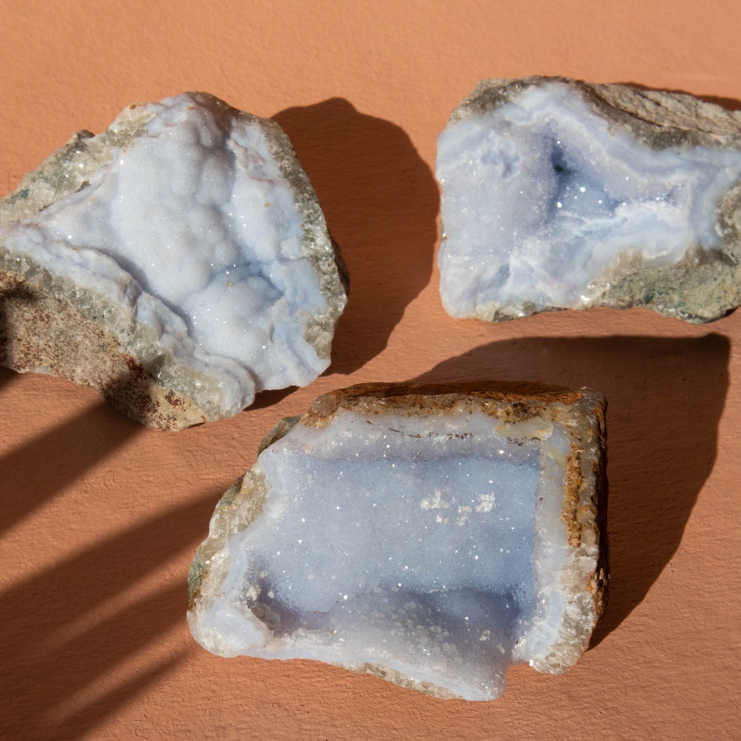 Raw Blue Lace Agate Geode