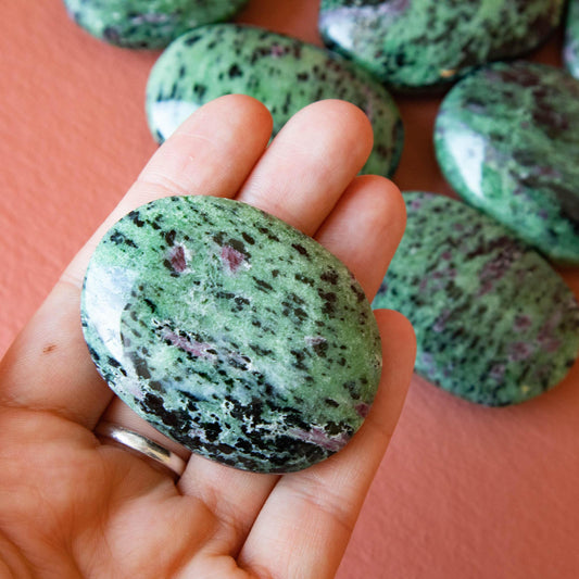 ruby zoisite, ruby zoi, ruby zoisite healing properties, ruby zoisite metaphysical meaning, ruby zoisite spiritual meaning, ruby zoisite healing properties, ruby zoi healing, ruby zoisite palm stone